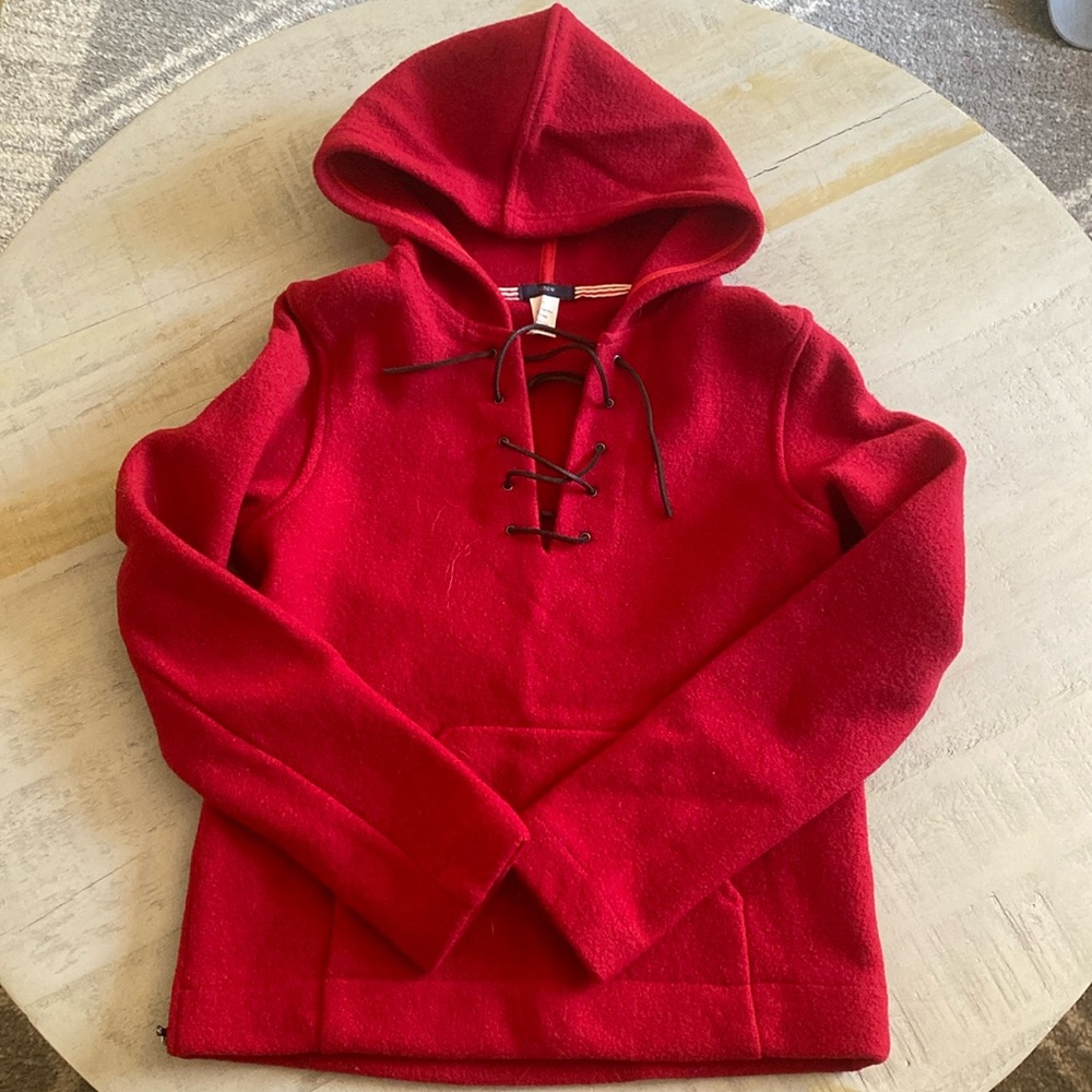 JCrew 100% Virgin Wool Red Jacket